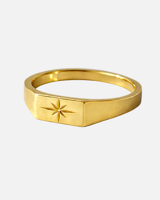 Stellar Star Signet Ring