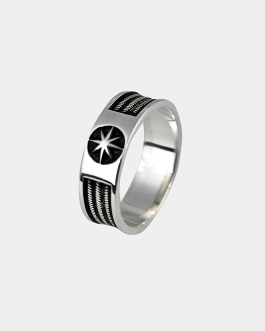 Compass Band Ring