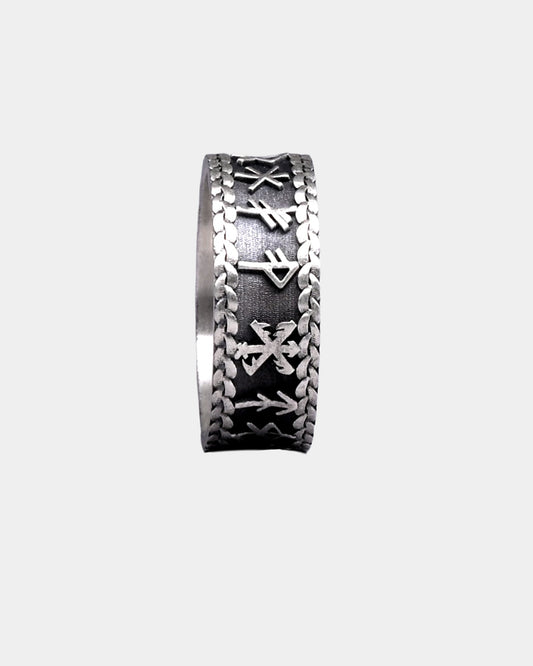 Nordic Viking Rune Knot Ring