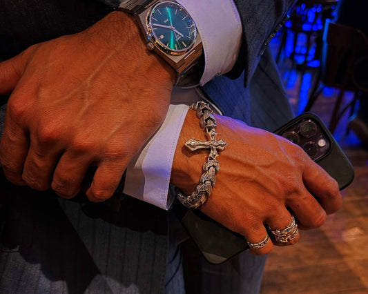 Jesus Cross Bracelet - Strength Worn on the Wrist
