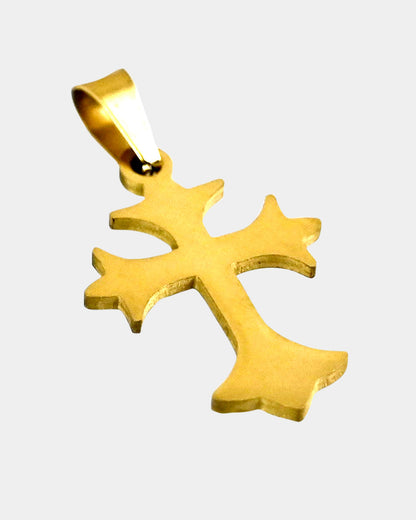 Minimalistic Cross Gold Pendant