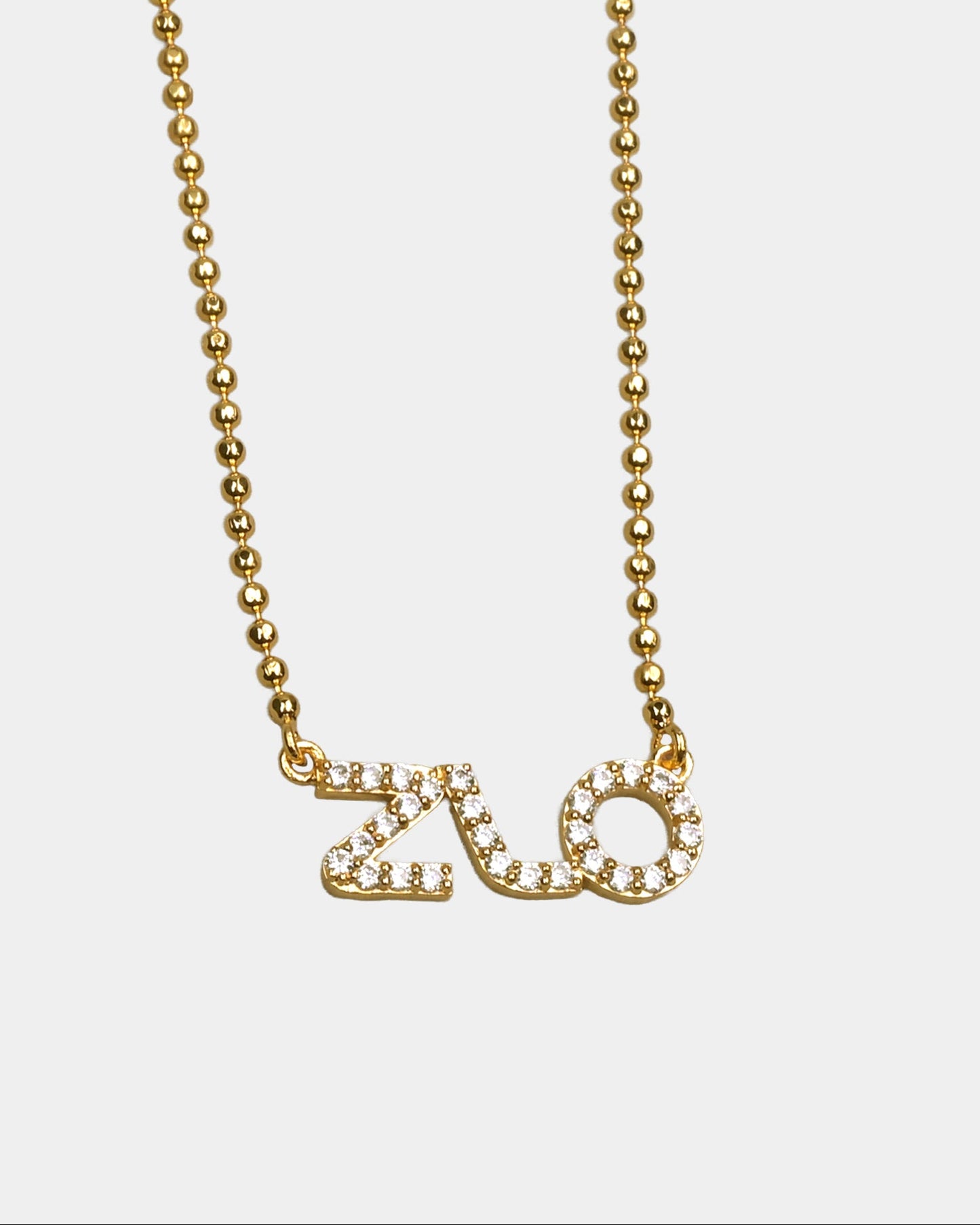SRK inspired name initial necklace