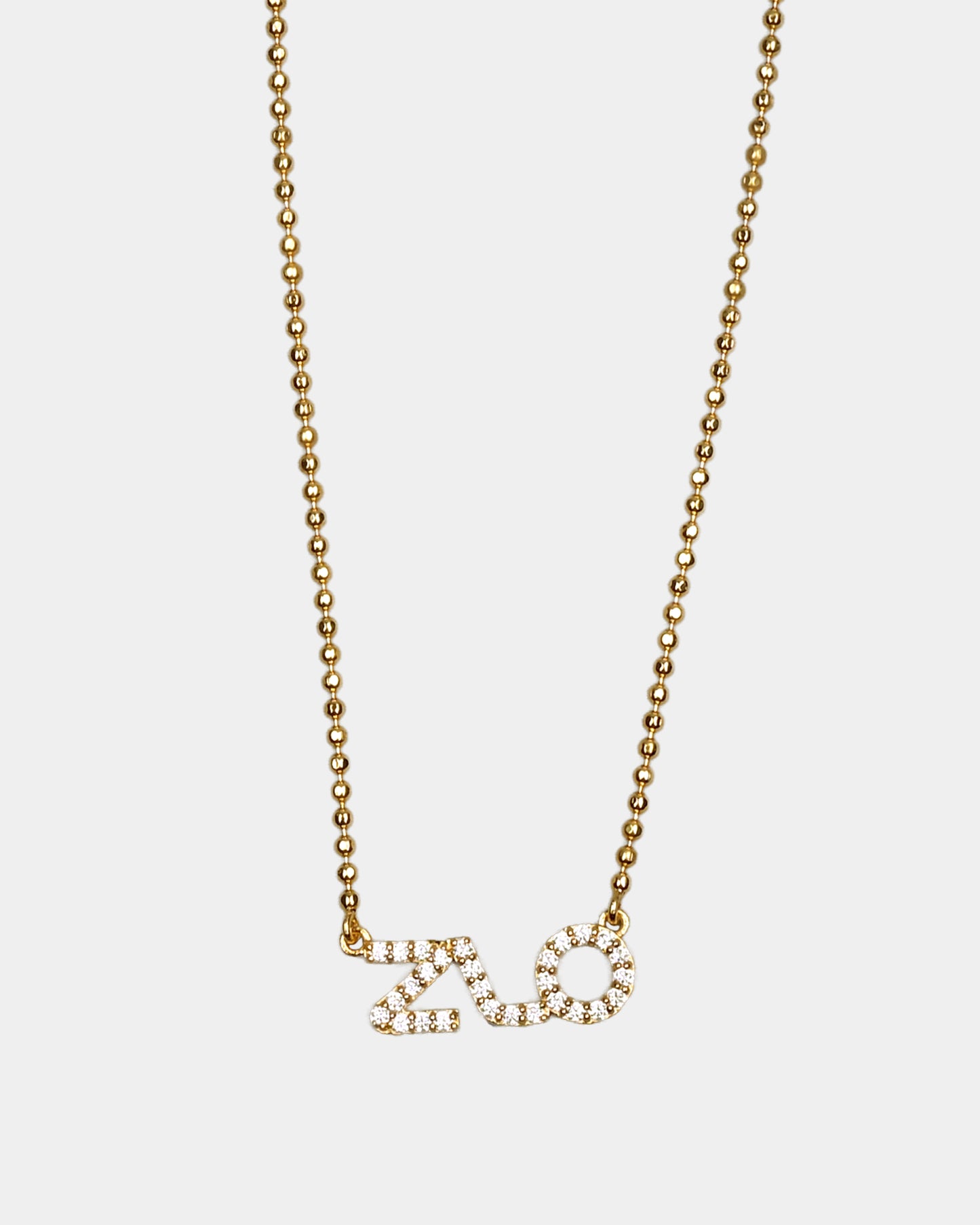 SRK inspired name initial necklace
