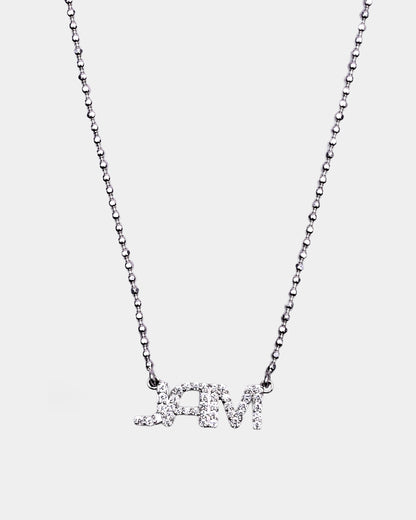SRK inspired name initial necklace