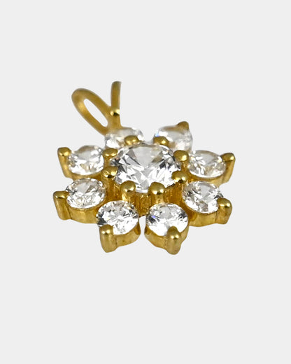 Floral Diamond charm pendant