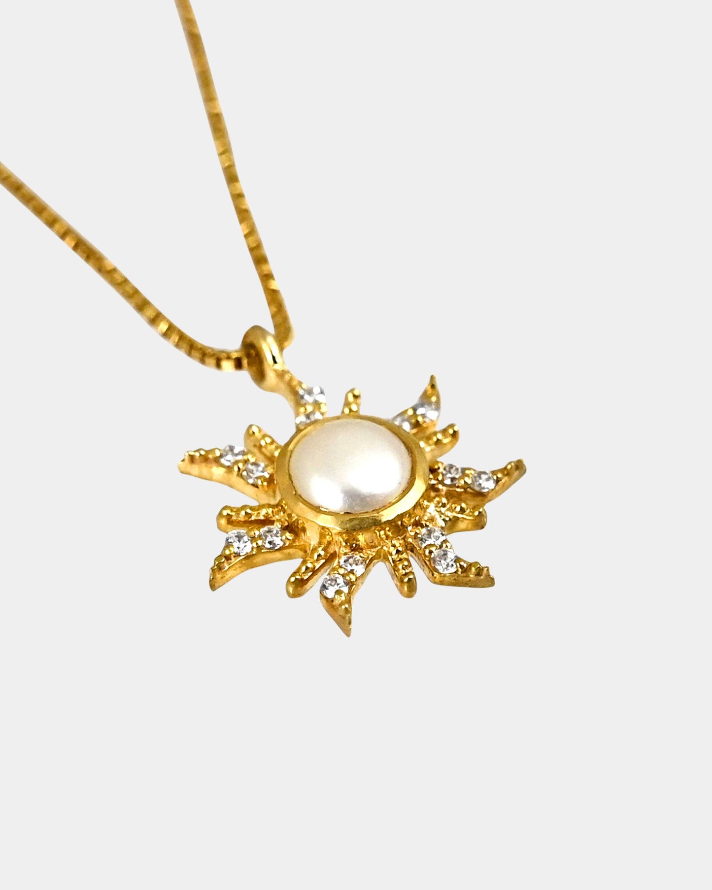 Pearl Sun Gold pendant