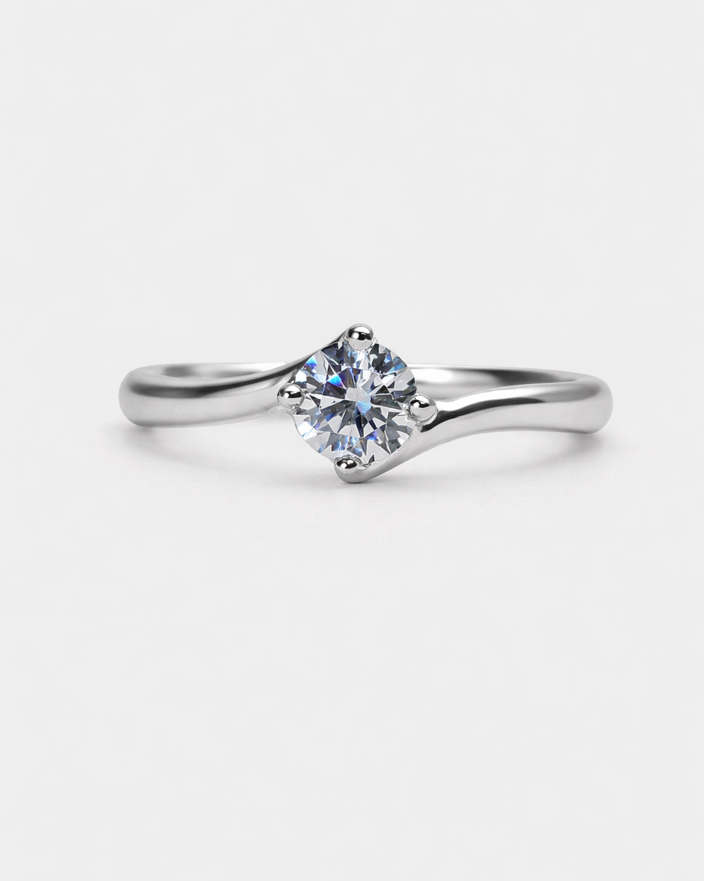Floating Diamond Promise Ring
