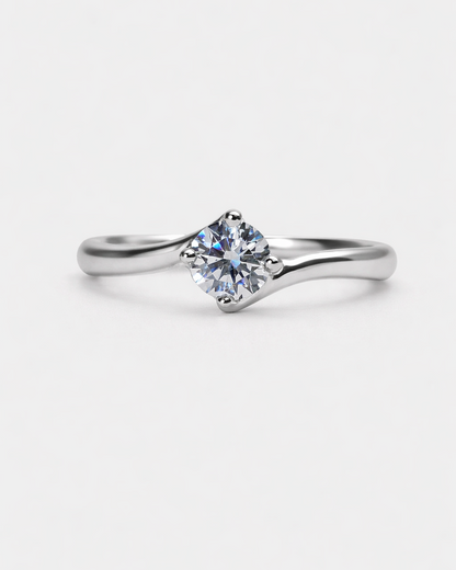 Floating Diamond Promise Ring
