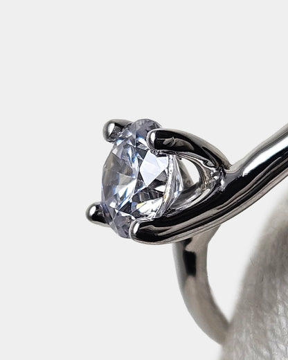 Floating Diamond Promise Ring