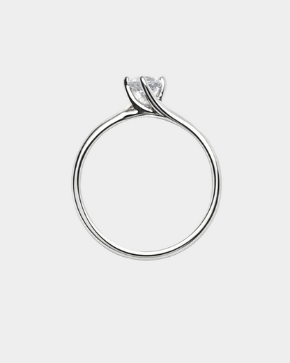 Floating Diamond Promise Ring