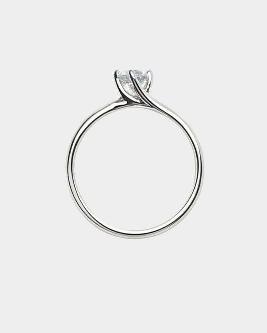Floating Diamond Promise Ring