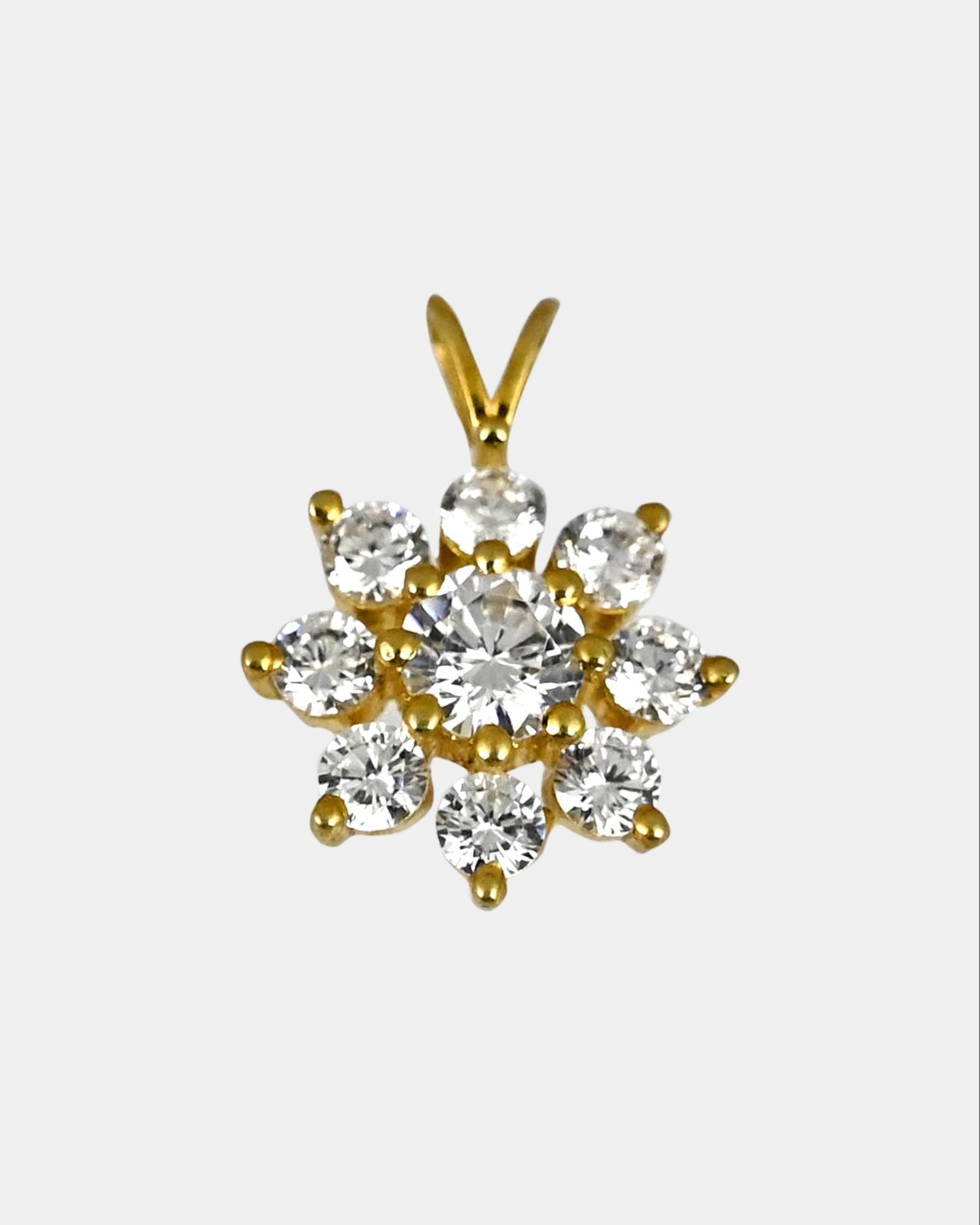 Floral Diamond charm pendant