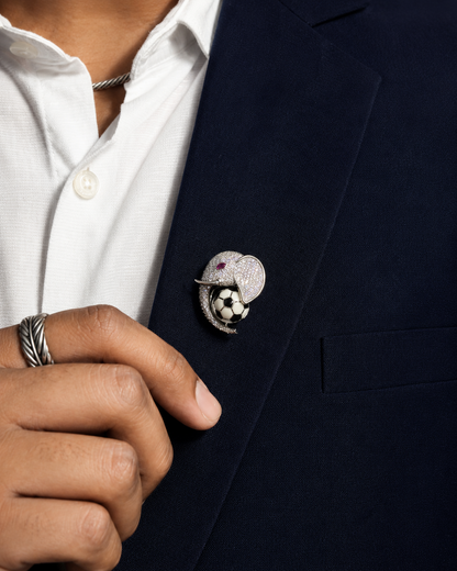 The Regal Tusk Brooch