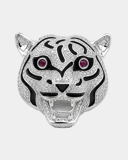 Roaring Fang Tiger Brooch