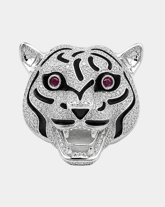 Roaring Fang Tiger Brooch