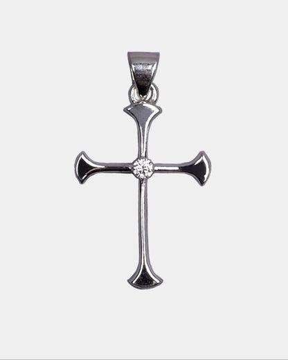 Minimalistic Diamond Cross pendant