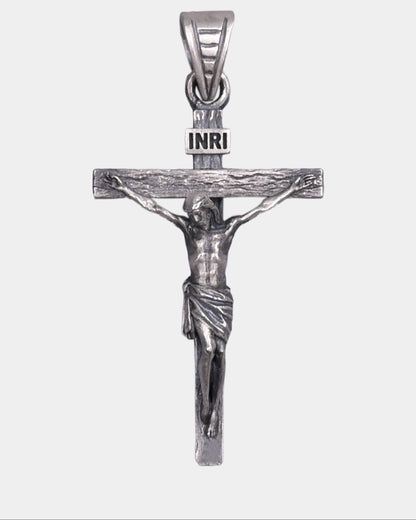 Minimalistic Jesus Cross pendant