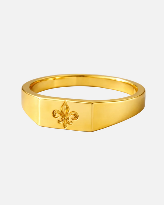 Old Money Symbol Signet Ring