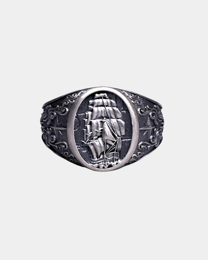 Vintage Pirate Ship Ring