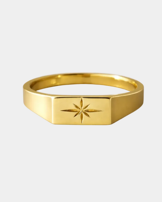 Stellar Star Signet Ring
