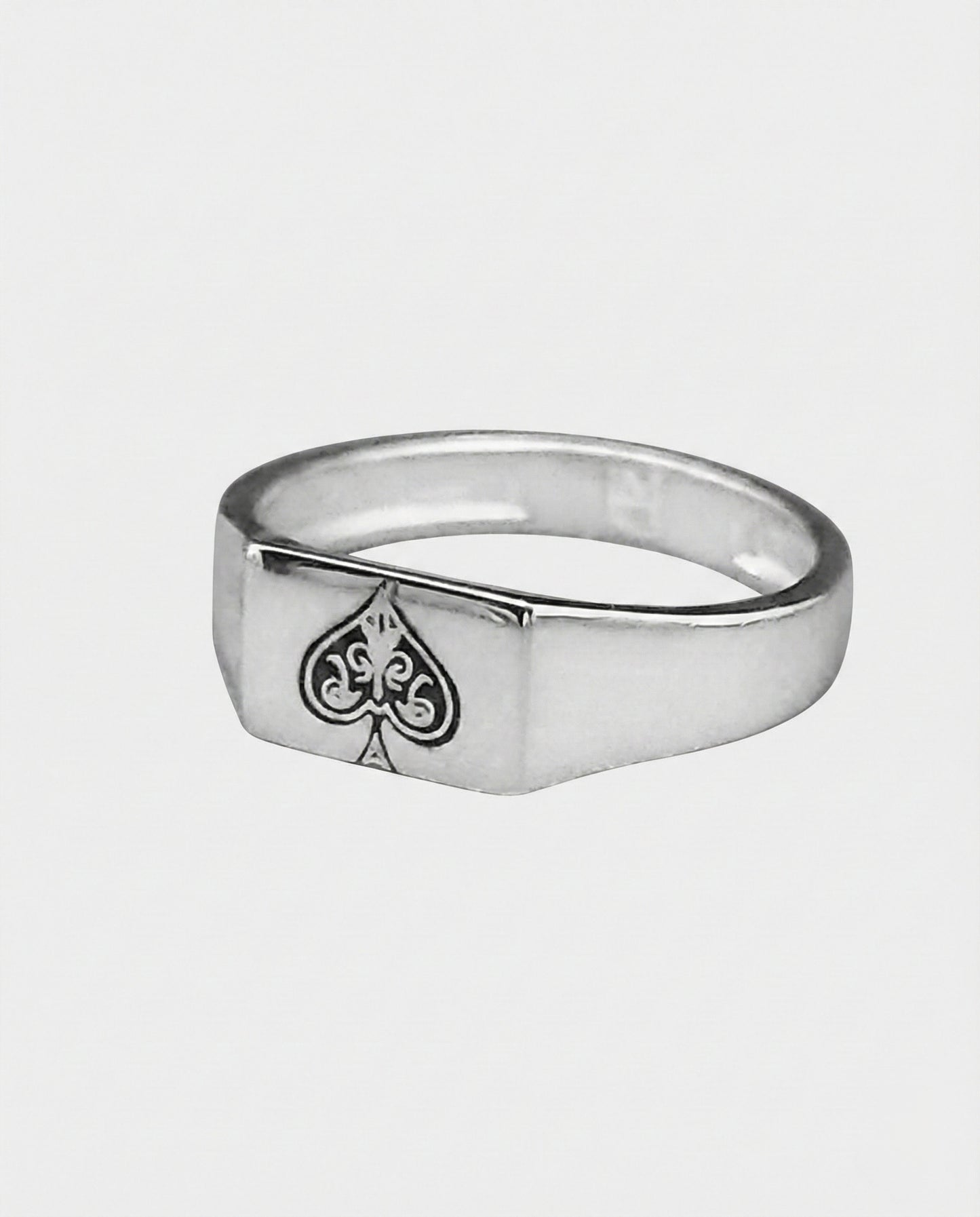 Ace of Spade Signet Ring