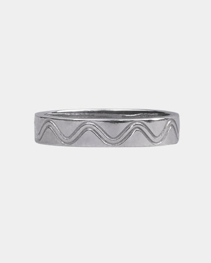 Aesthetic Wave Band Ring