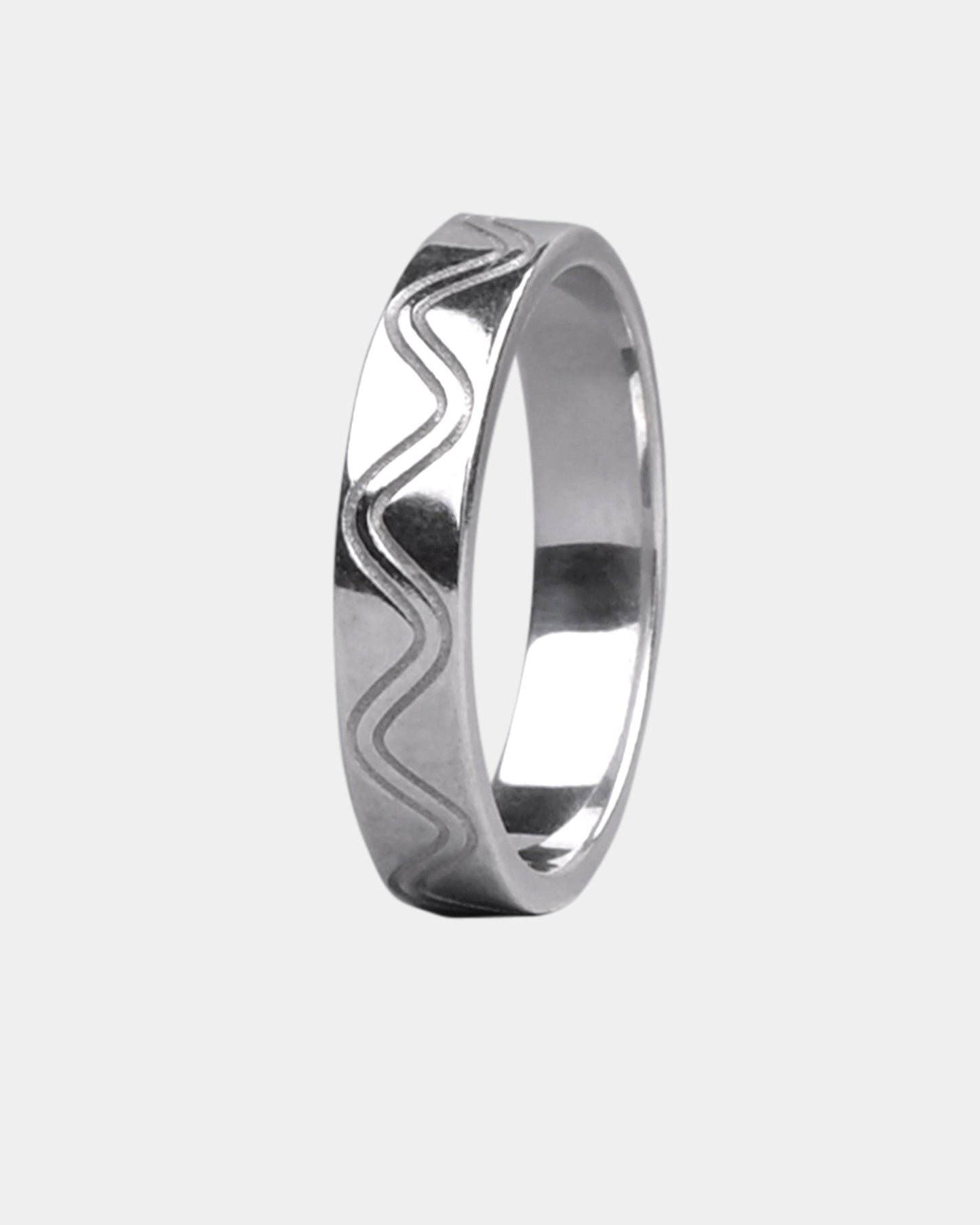 Aesthetic Wave Band Ring