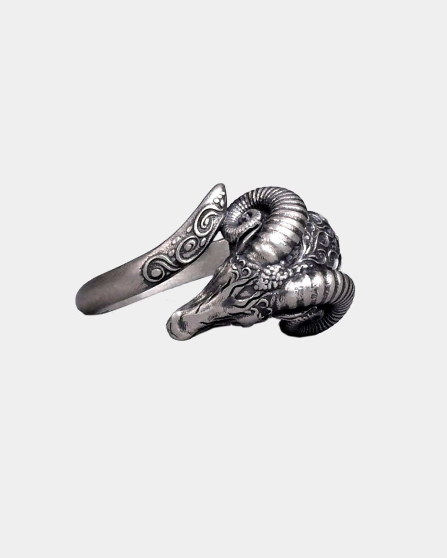 Antique Aries Goat Head Ring