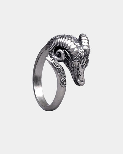 Antique Aries Goat Head Ring