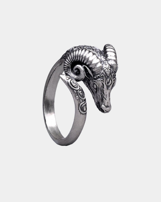 Antique Aries Goat Head Ring