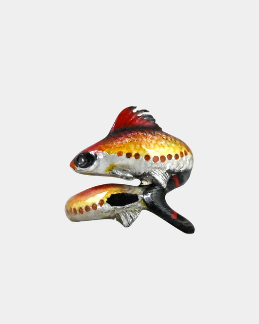 Antique Color Plated Fish Ring