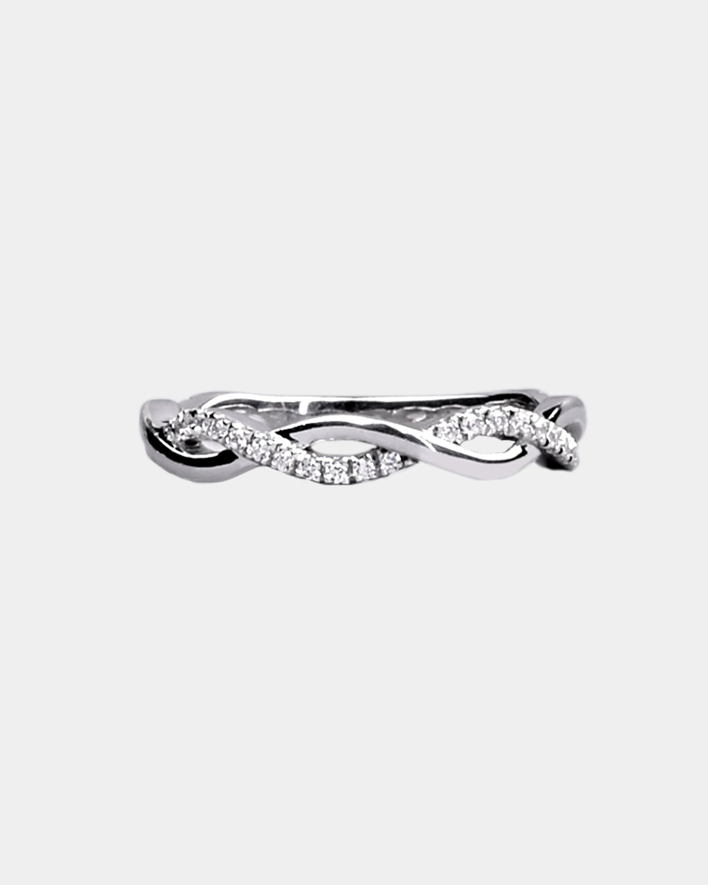 Infinity Diamond Studded Promise Ring