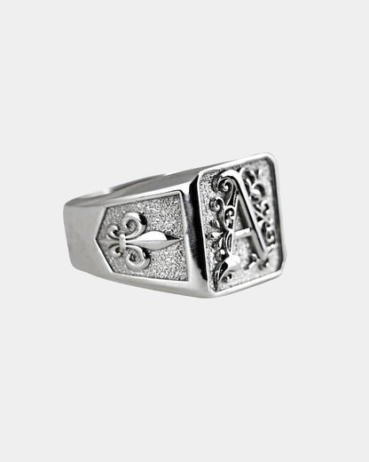 Name Initial Signet ring