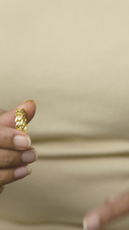 Cuban Gold Band Ring