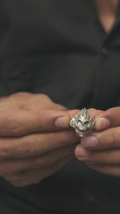 Fire Skull Ring