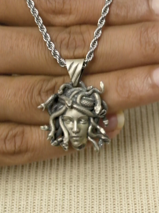 Medusa Face Pendant