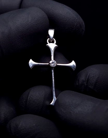 Minimalistic Diamond Cross pendant