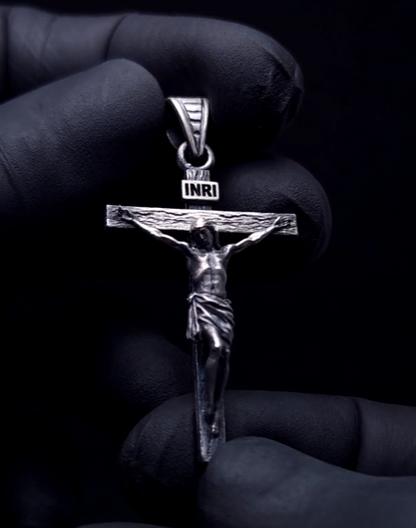 Minimalistic Jesus Cross pendant
