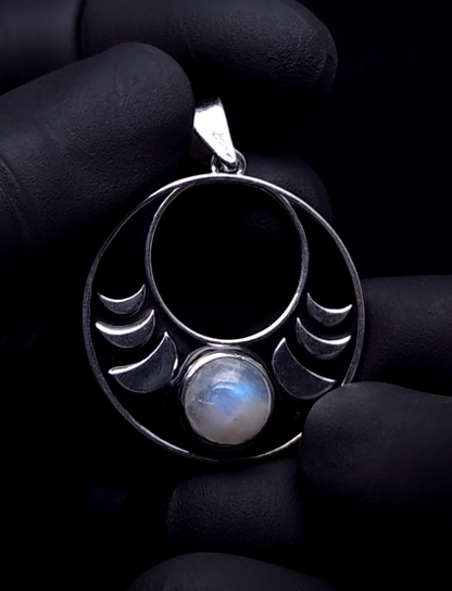 Phases of Moon pendant