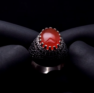 Crimson King Crown Ring