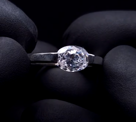 Minimalistic Cocktail Engagement Ring