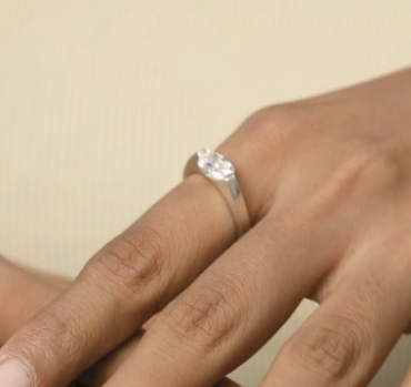 Minimalistic Cocktail Engagement Ring