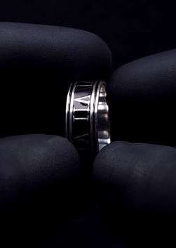 Roman Numeral Band Ring