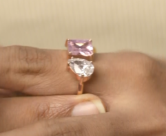 Twin Diamond Wedding Ring