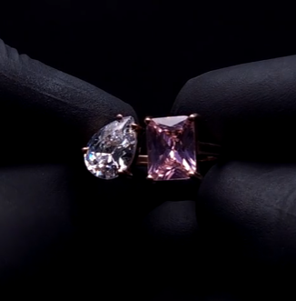 Twin Diamond Wedding Ring