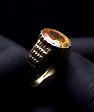 Yellow Sapphire Gold Ring