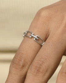 Aesthetic Chain Band Ring