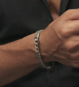 Antique Cuban Chain Bracelet