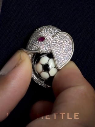 The Regal Tusk Brooch