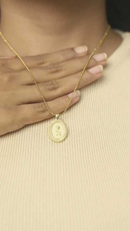 Old money rose pendant